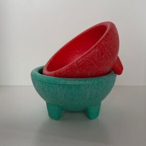 Bene Casa Red and Green Dip Salsa Bowls - Cinco de Mayo - Party - Chips and Dip